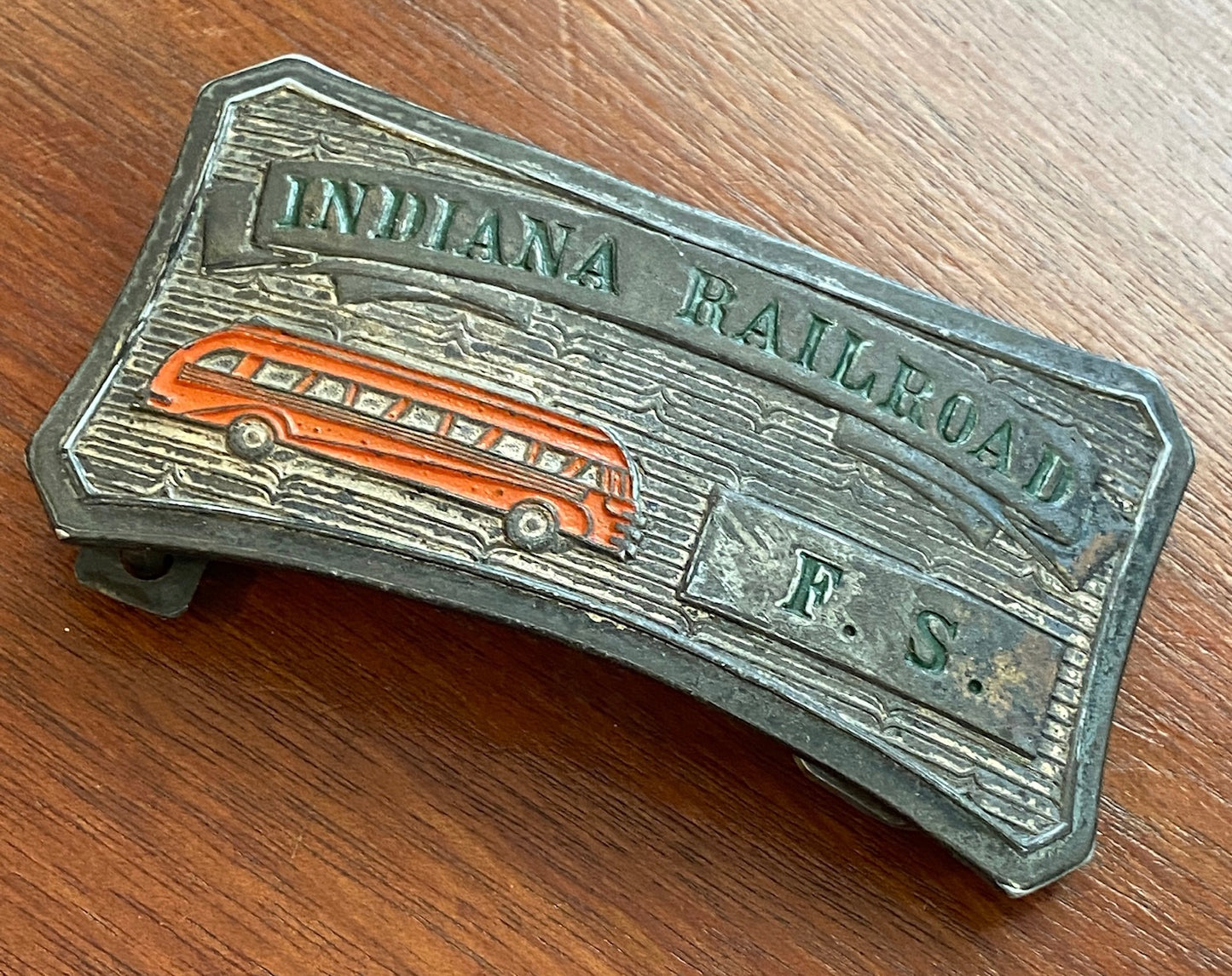 RARE Vintage Indiana Railroad FS Belt Buckle