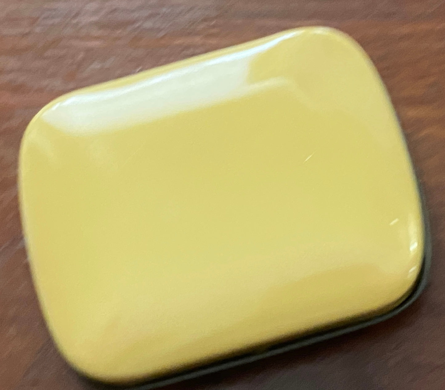 Small Metal Made in England Hinged Trinket Pill Biscuit Box Tin
