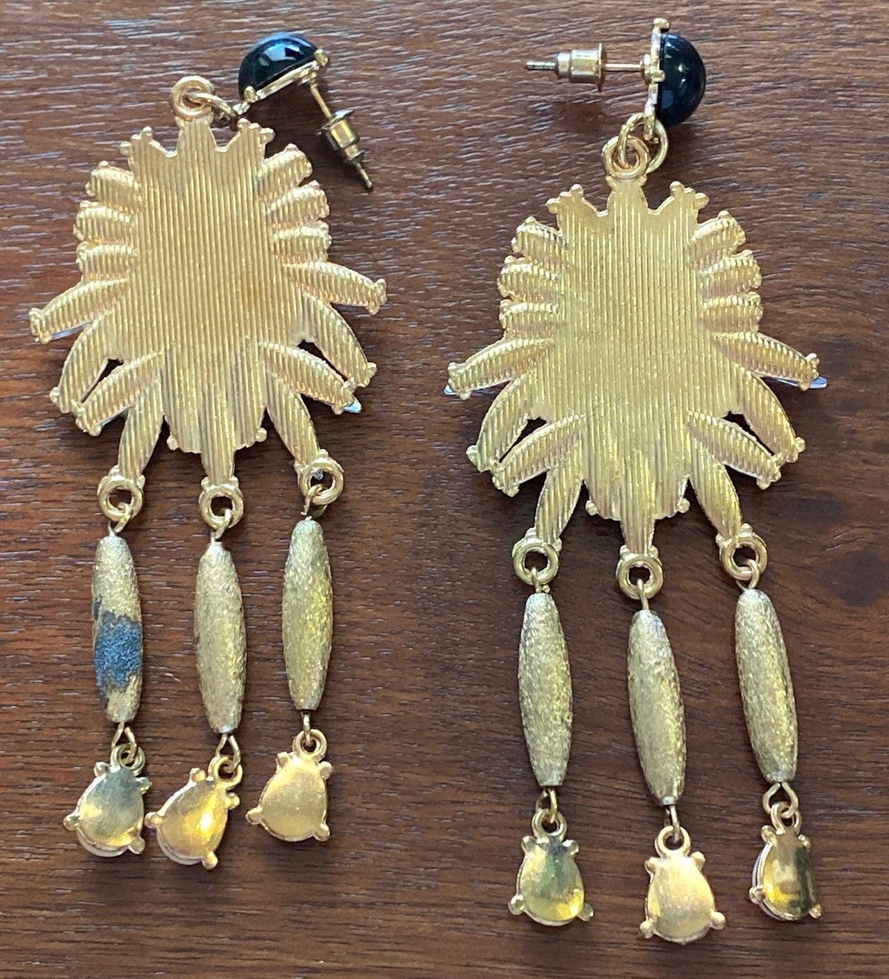 Pretty Fashion Faux Rhinestone Drop Dangly Earrings