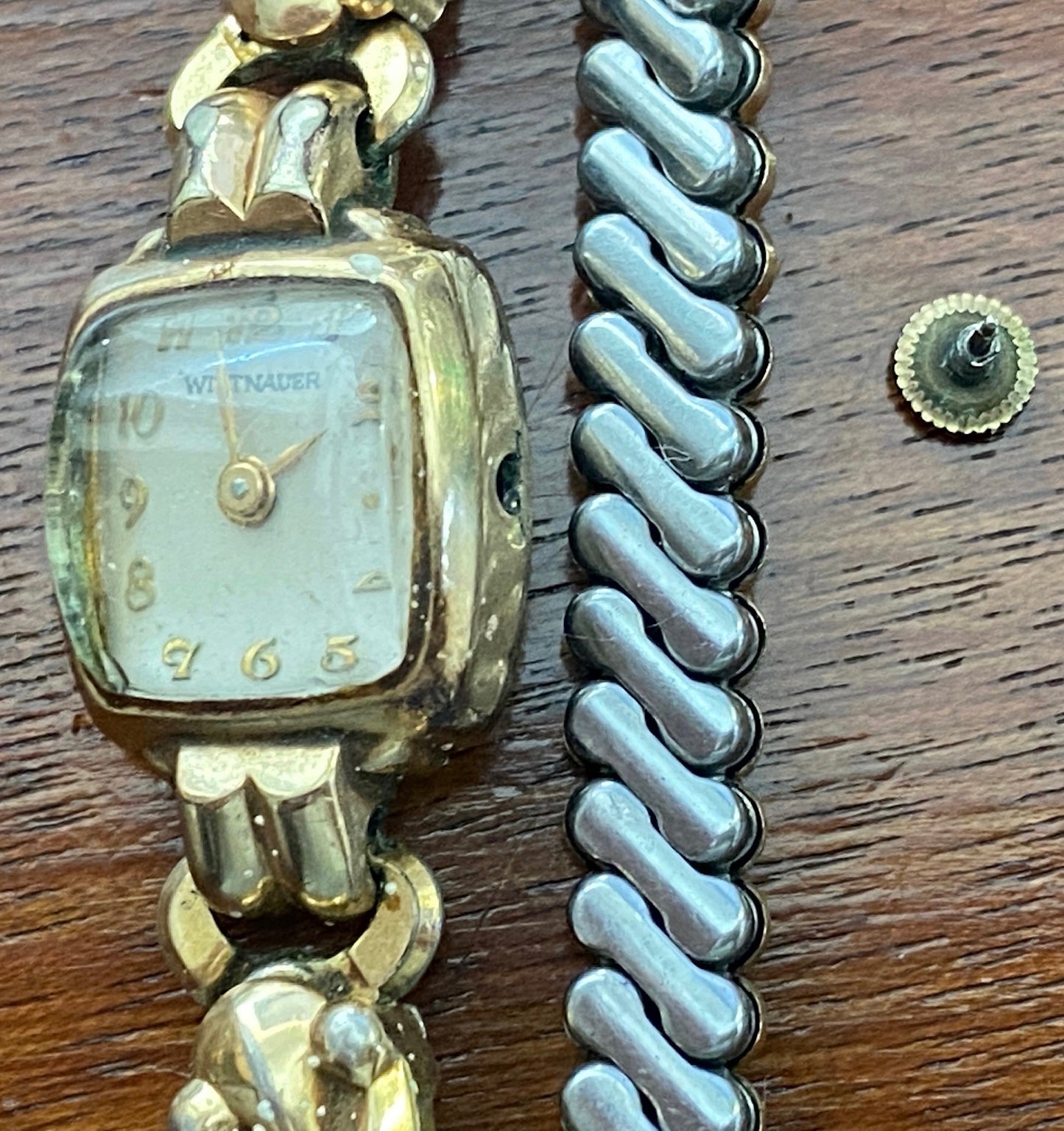 Vintage 10k Gold Filled Wittnauer Women's Wristwatch Parts AS IS