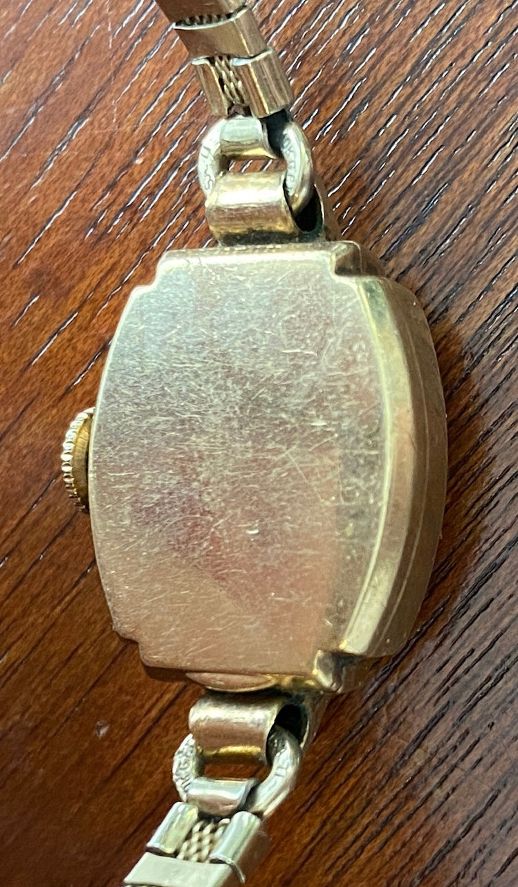 Vintage 10k Gold Filled Boulevard Woman's Wristwatch Manual Wind