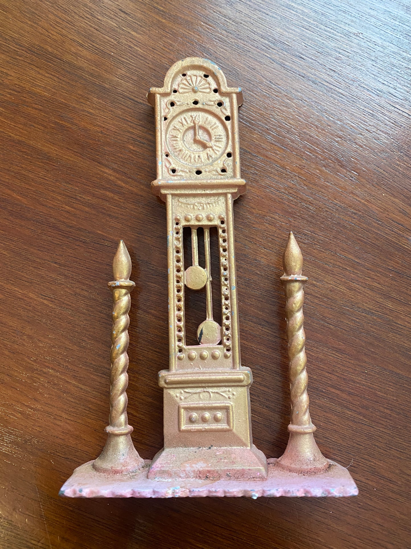 Vintage Revere Mfg Grandfather Clock Candlestick Dollhouse Display