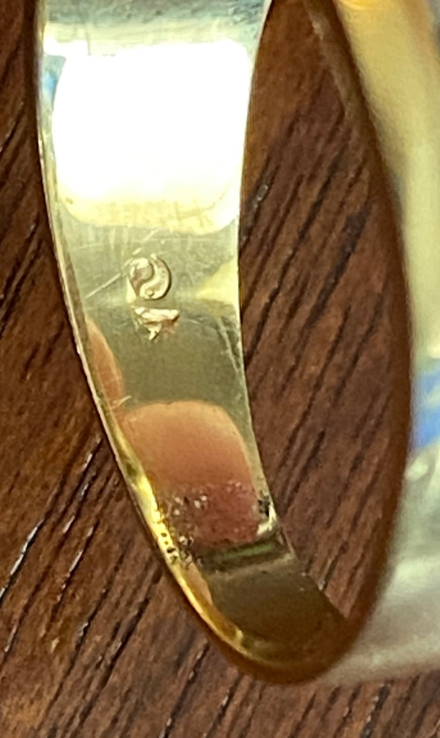 14k Two Tone Yellow Gold .10ctw Diamond Solitaire Custom Ring Sz 7.5