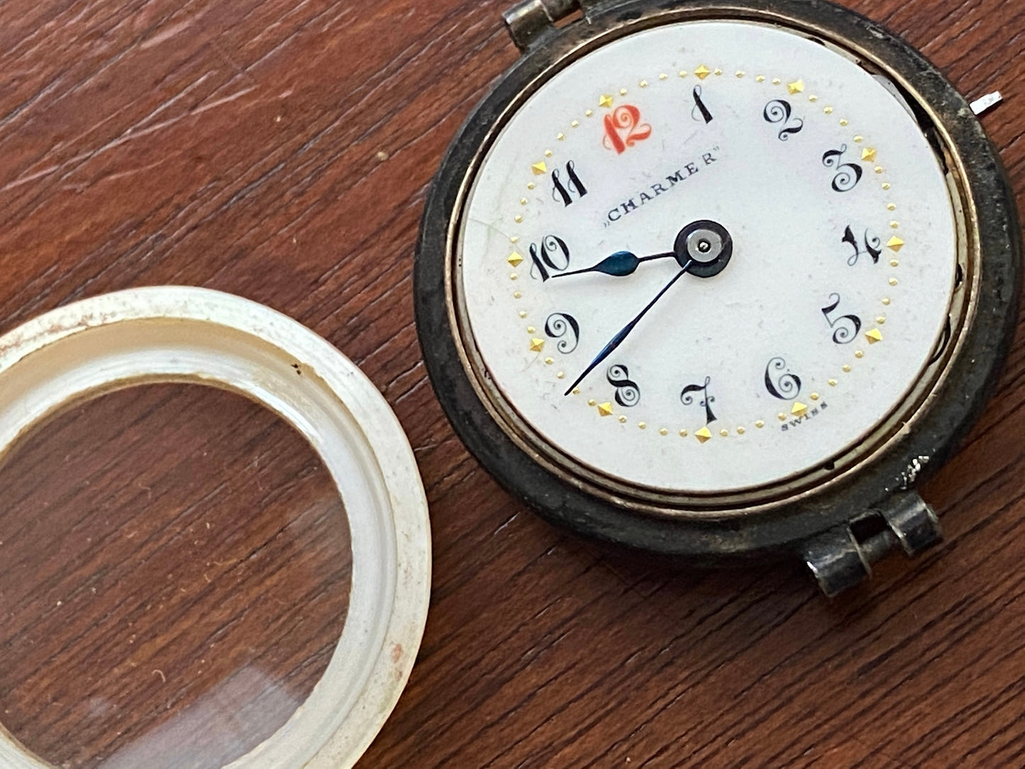 Vintage Hirsch Charmer Ladies Watch MOP Case 10j
