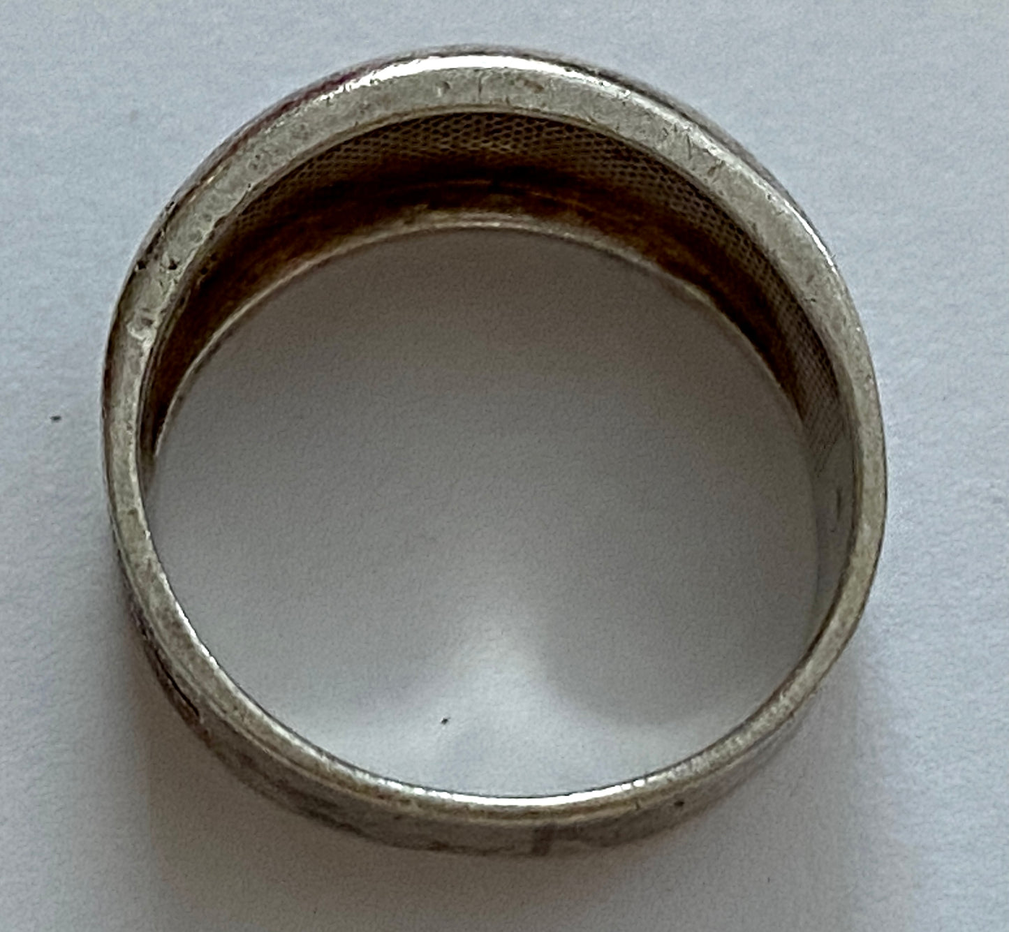 COSTA RICA Extra Fine .999 STERLING SILVER Band Ring TEXTURE Sz 5.5