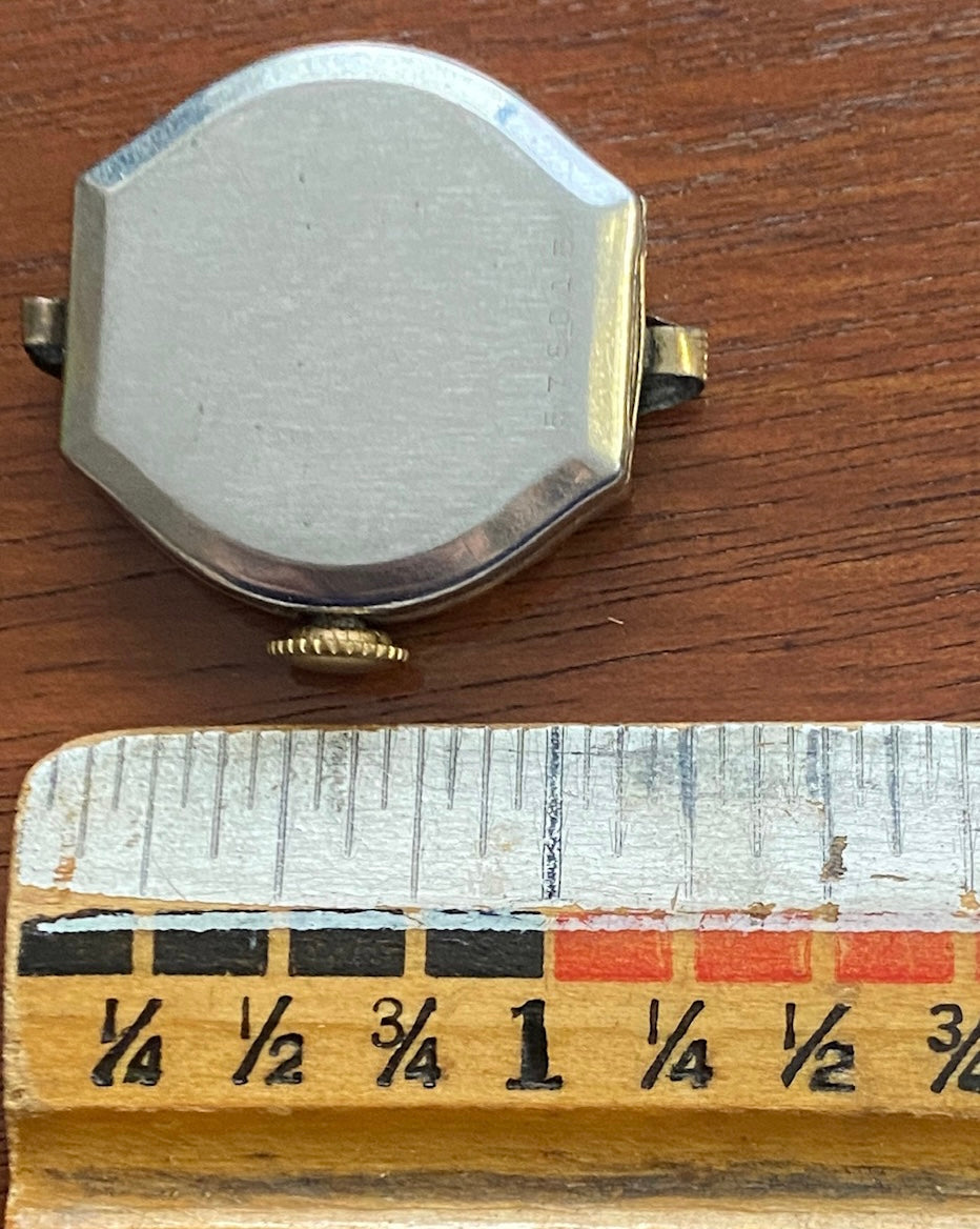 Vintage Central BW Co Manual Wind Wristwatch Gold Filled Parts Repair