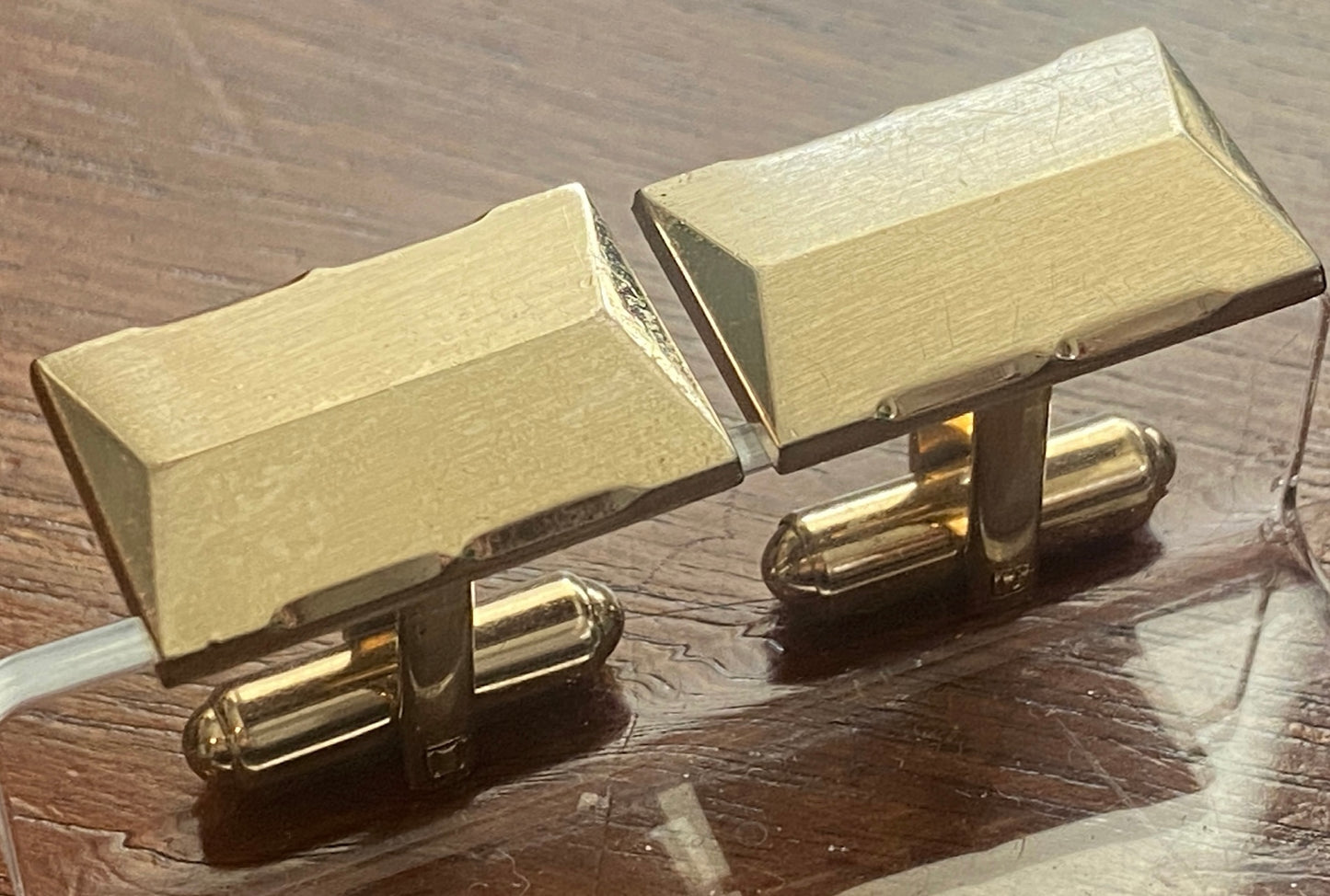 Vintage Gold Tone Hickok MCM Cufflinks