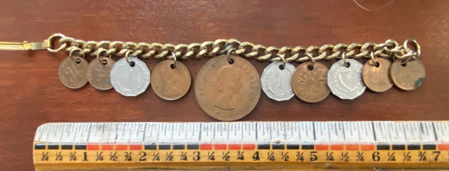 1960's British Coin Bracelet