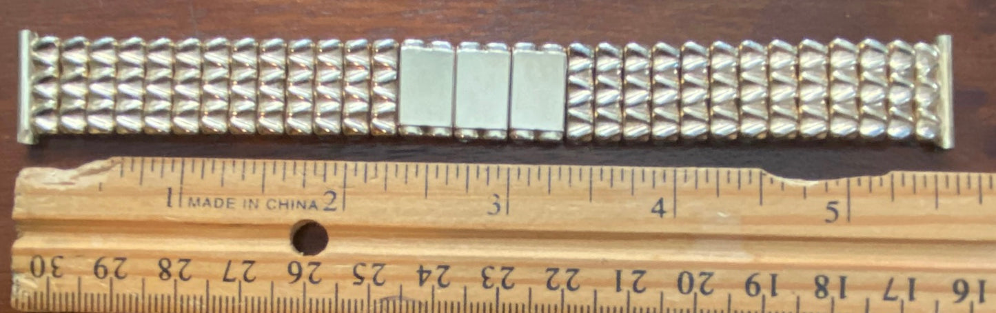 Vintage 1/20 12k Gold Filled Tops Bretton Wrist Watch Stretch Band