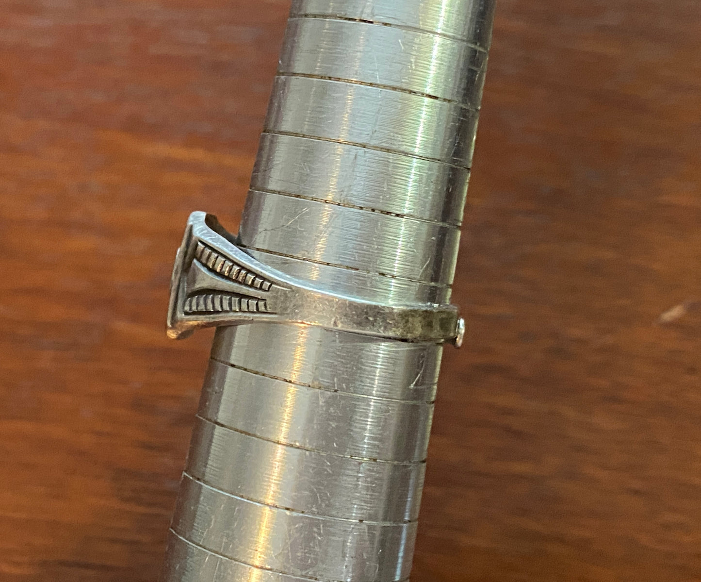 Vintage Sterling Silver Girl Scout Eagle Ring Adjustable Size