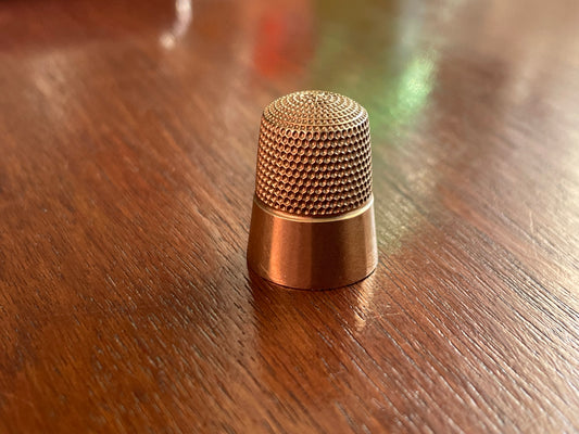 Vintage 10k Yellow Gold Thimble SZ 8