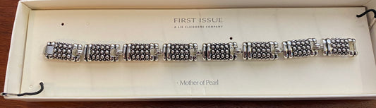 First Issue Liz Claiborne Bracelet Silver Tone in Box