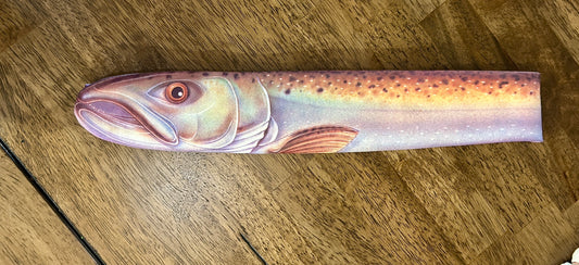 Vintage 1986 80's Ralph Marlin King Salmon Novelty Tie Fish