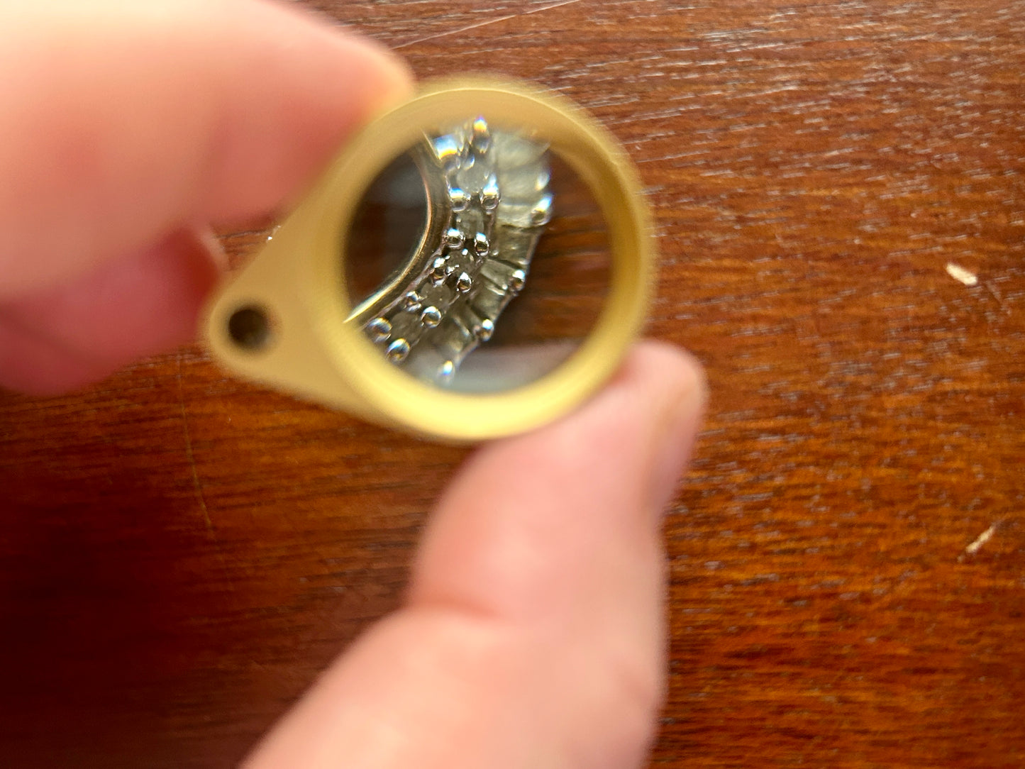 10k Yellow Gold Round Baguette Diamond Open Heart Necklace Pendant