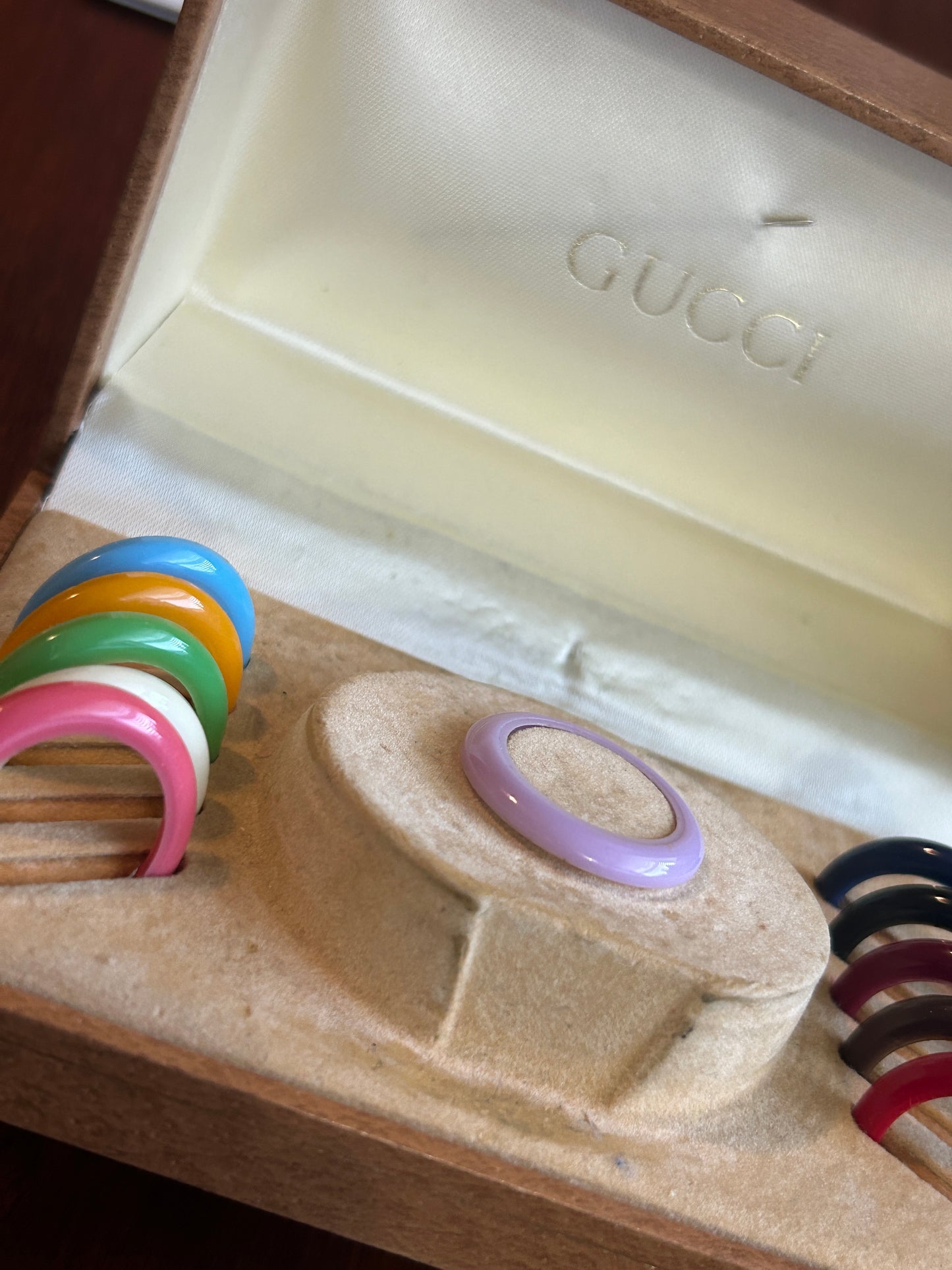 Vintage Gucci Gold-Plated Interchangeable Bezel Women's Watch w/ Box 1100-L