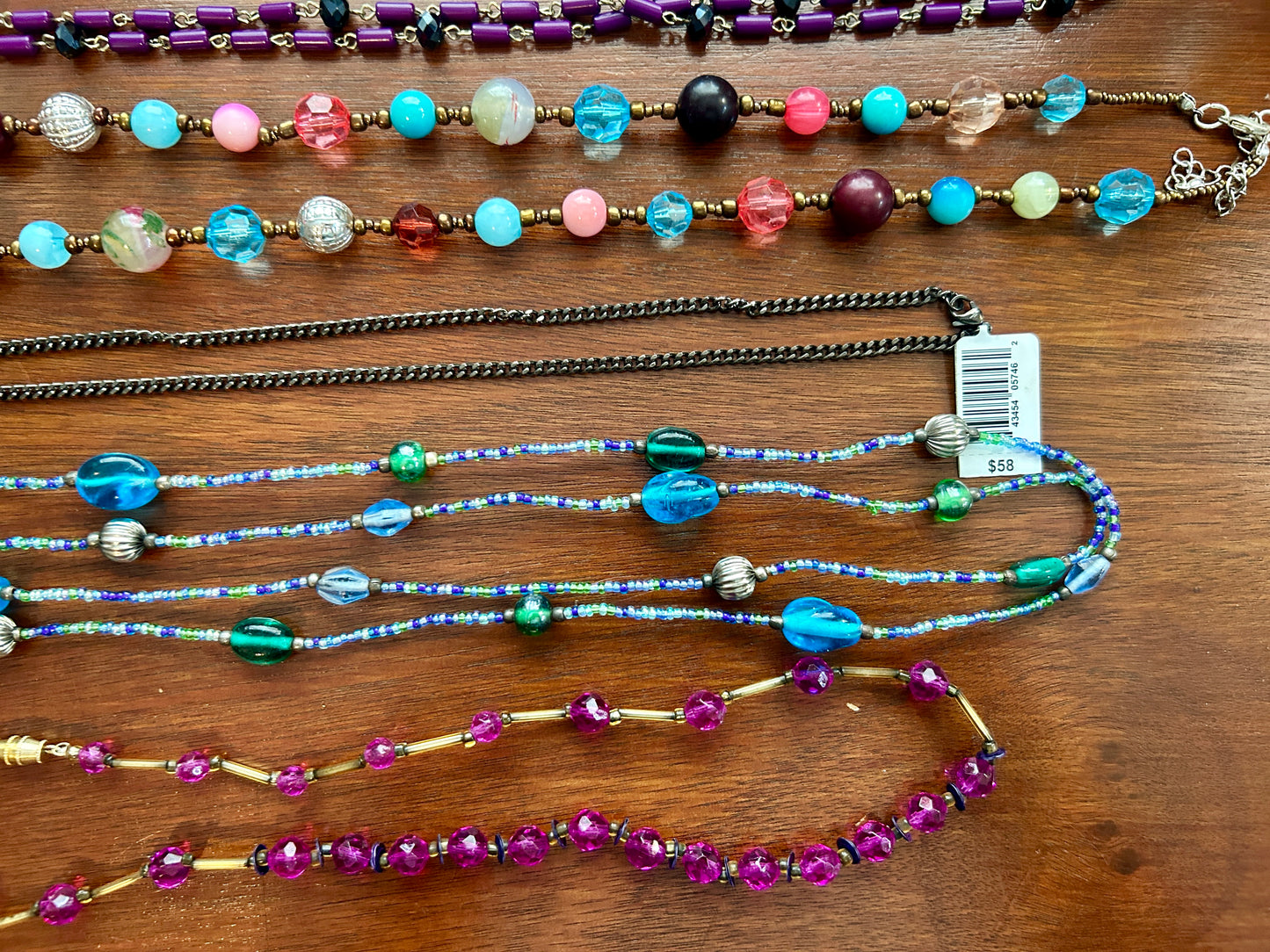 Vintage to Now Colorful Jewelry Lot Druzy Glass Beads Rhinestones Earrings More