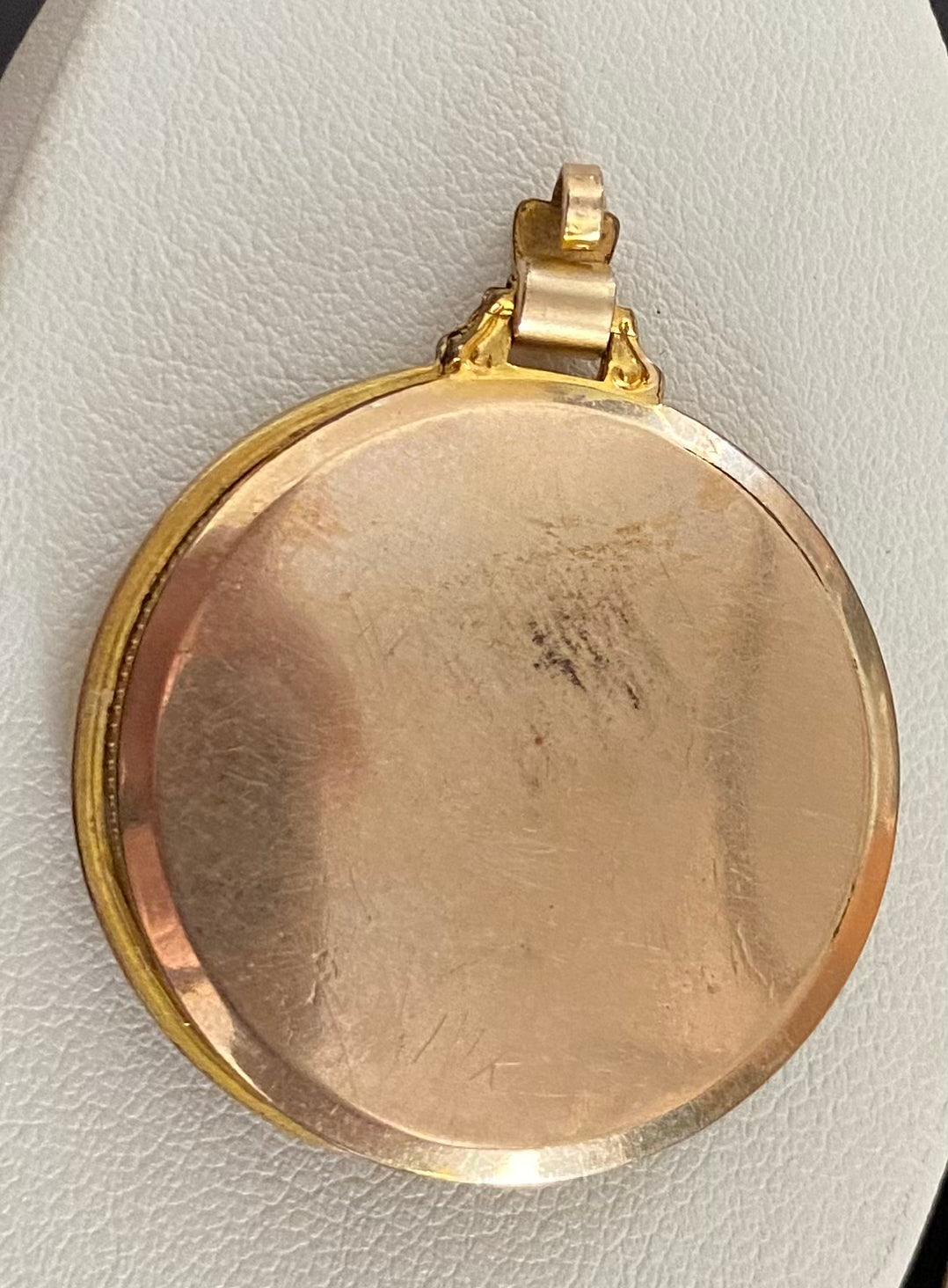 Vintage LS 1/20 10k Rose Yellow Gold Filled Locket Pendant Flowers