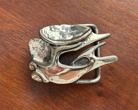 Vintage Andre Van Bergeijk Brutalist Modern Belt Buckle
