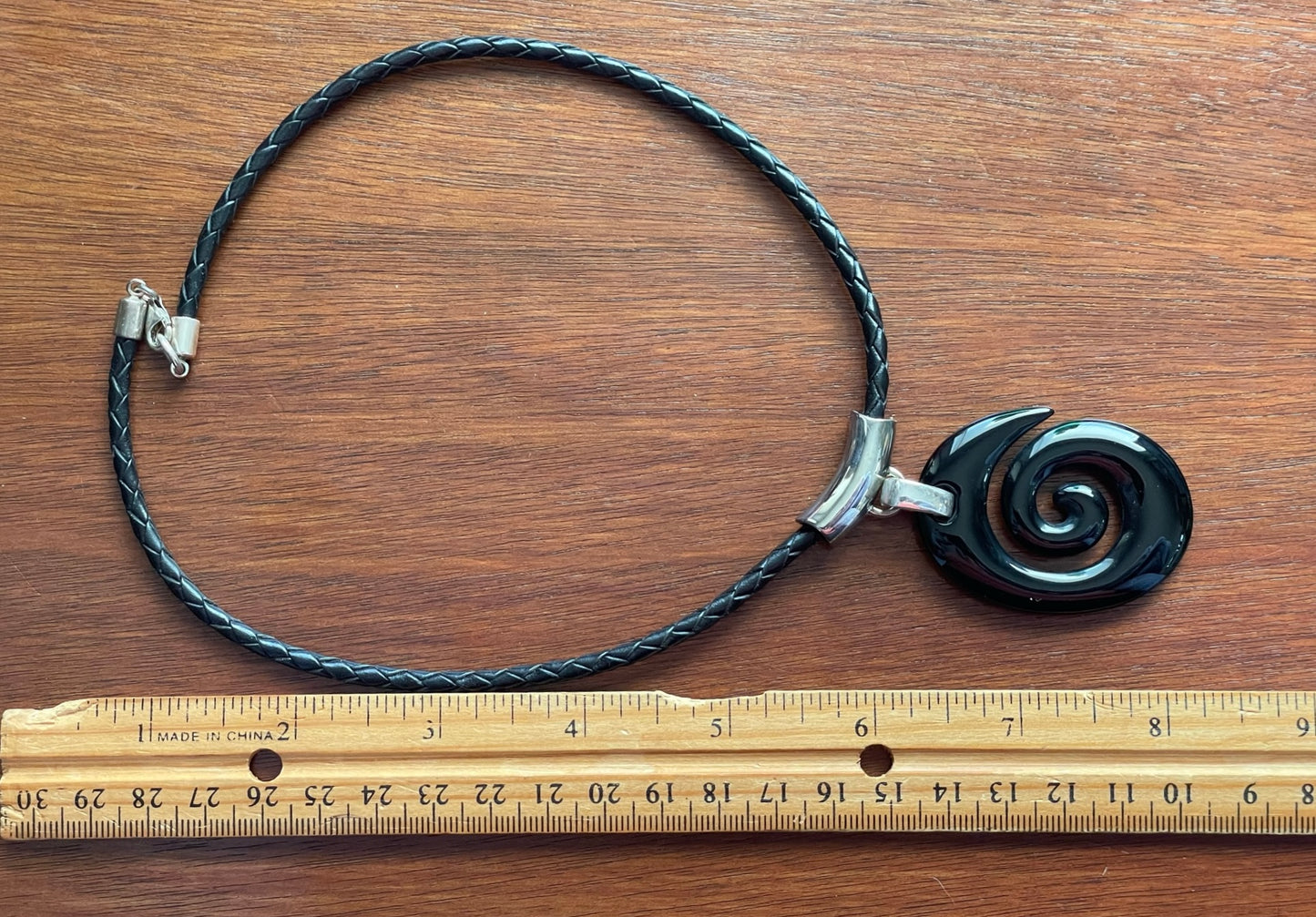 Robert Lee Morris RLM Studio Sterling Silver 925 Black Onyx Pendant Necklace