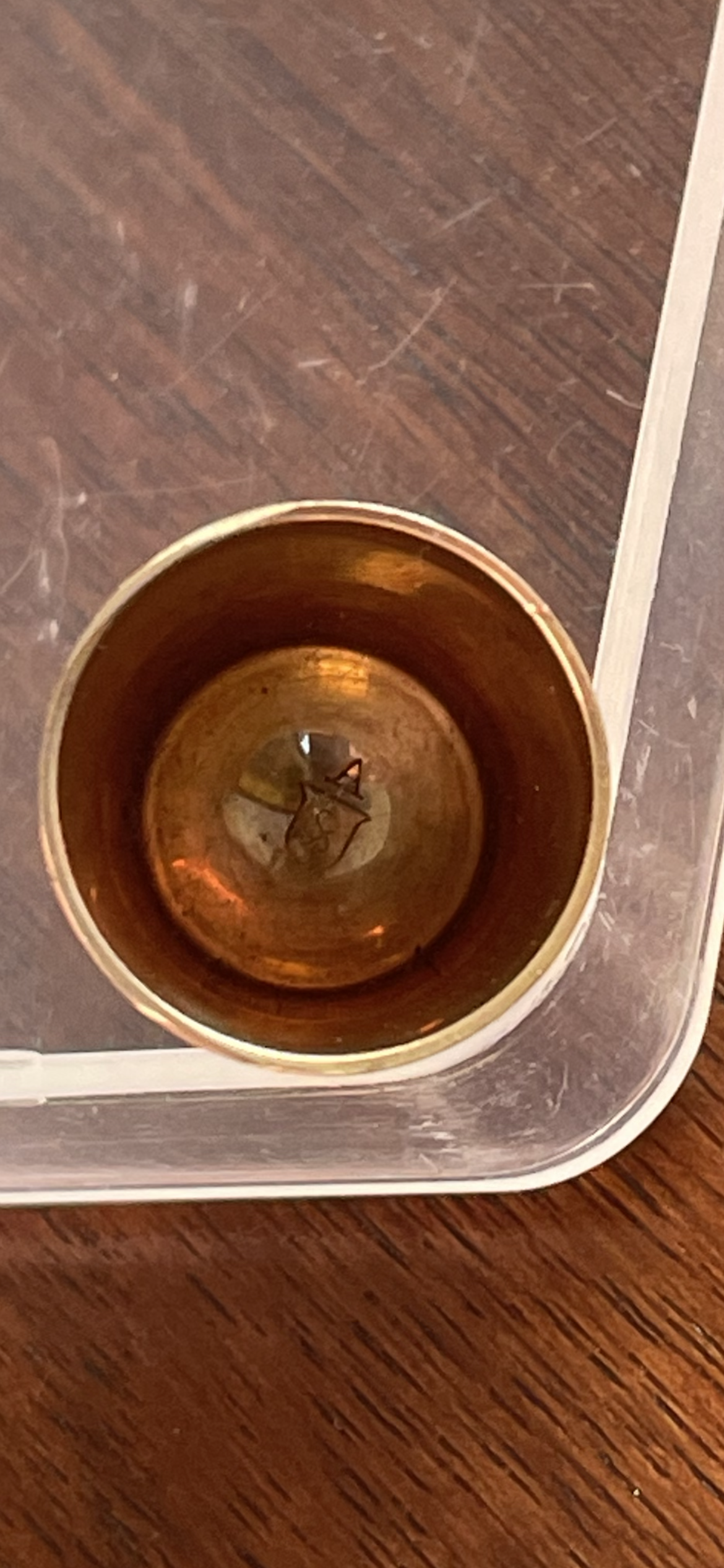 Vintage 10k Yellow Gold Thimble SZ 8