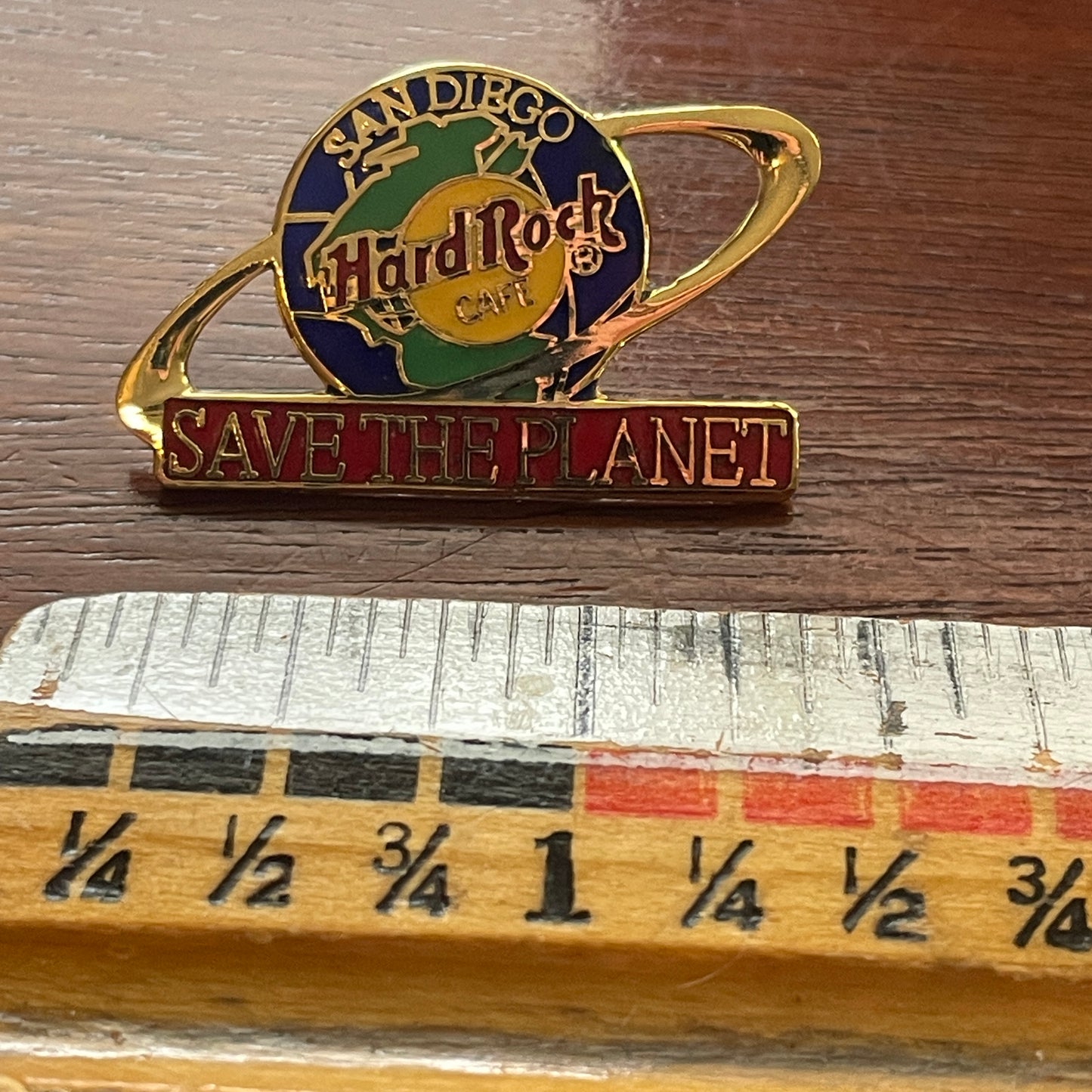 Hard Rock Cafe San Diego Save the Planet Globe Logo Pin