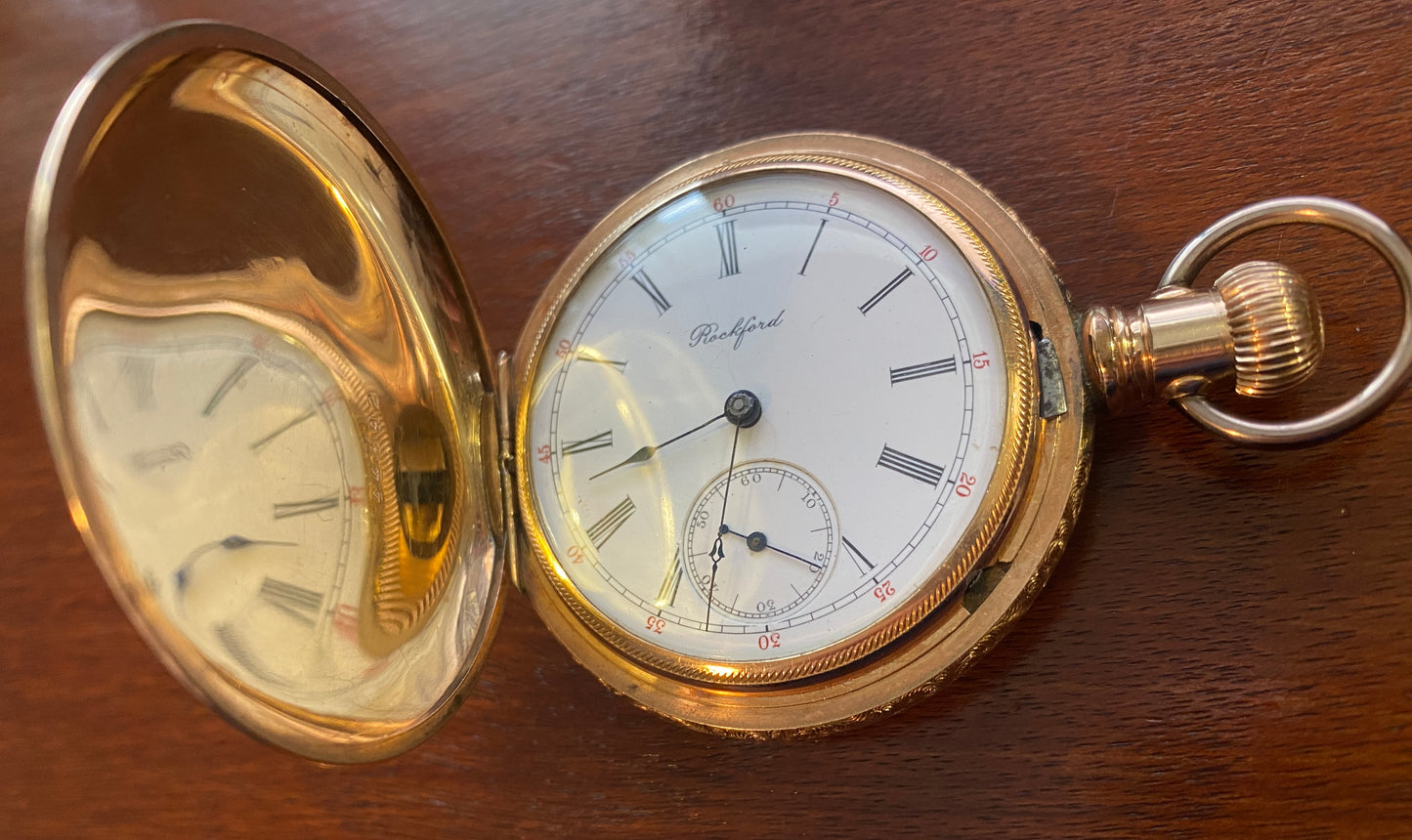 Antique 1890 16s 15j Elgin Case Pocket Watch Gold Filled