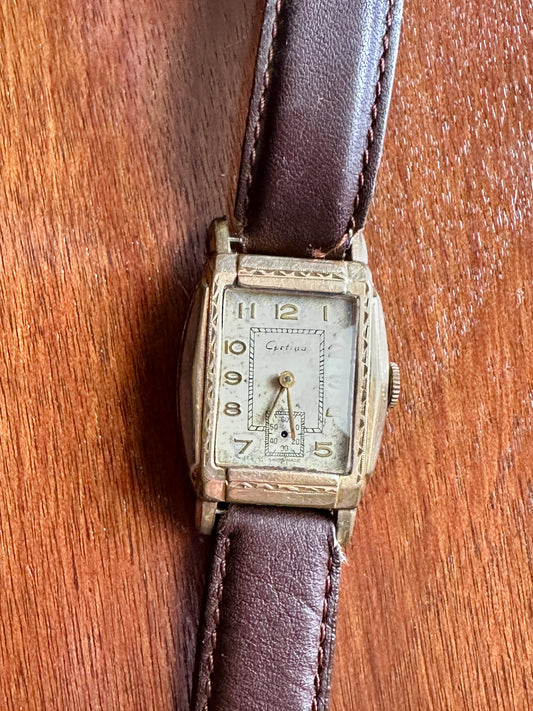 Vintage Certina Gold Manual Wind Wristwatch Watch 15j NOT WORKING