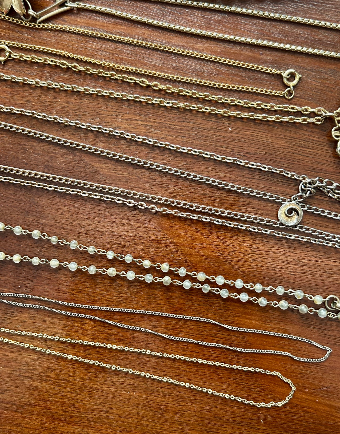 Vintage to Now Victorian Style Jewelry Lot Pendant Necklaces Faux Pearl Beaded