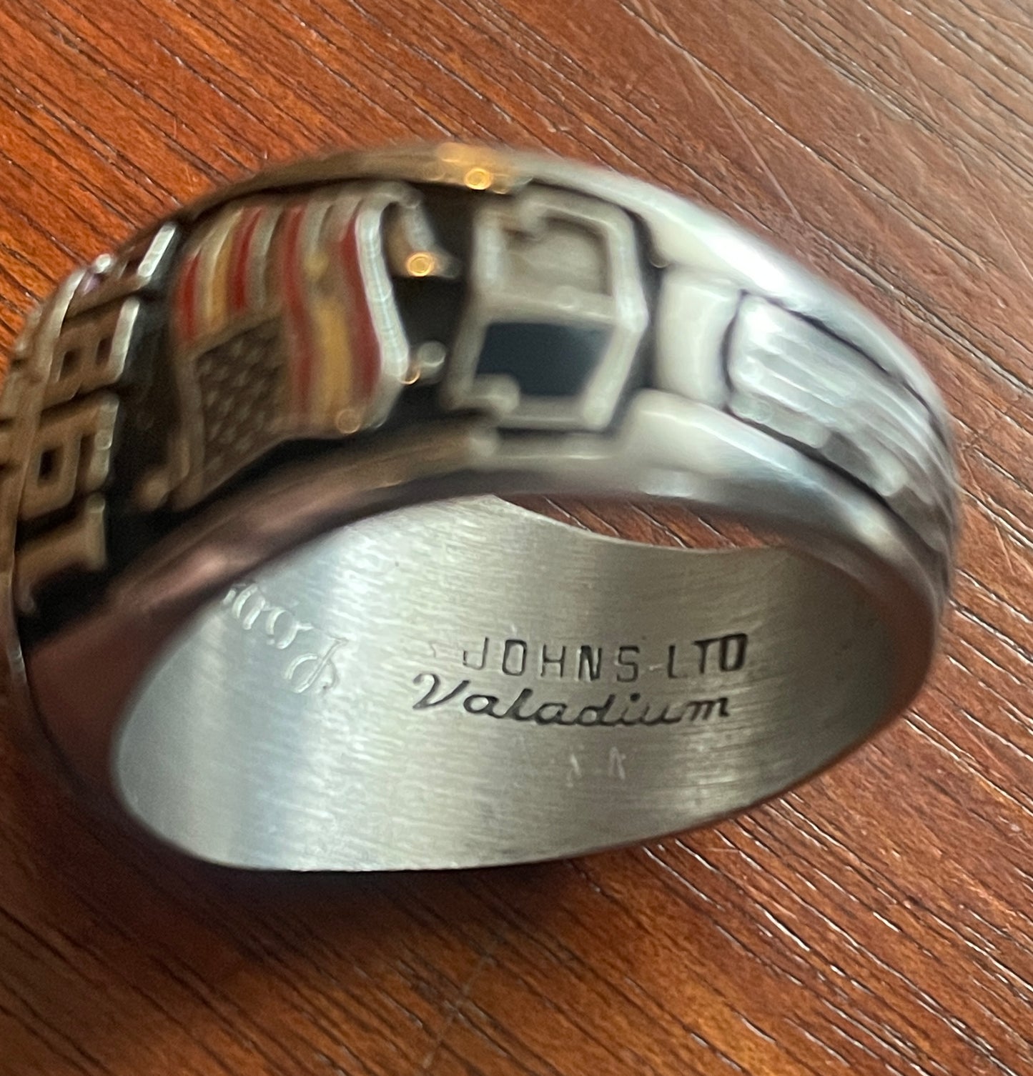 Vintage R Johns LTD 1986 Professional Driver Class Ring Blue Stone Sz 12