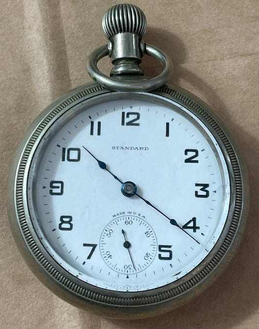 Antique New York Standard Pocket Watch 7J Silverode 1900's