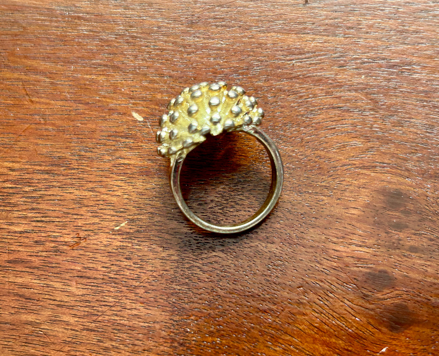 Silver Tone Sputnik Cocktail Style Ring Sz 8.75