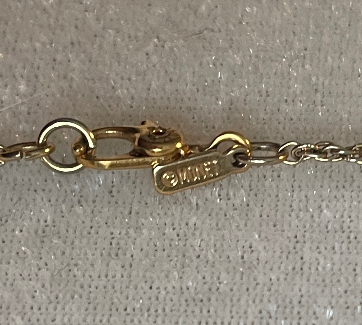 Vintage Gold Tone Monet Chain Necklace 28"