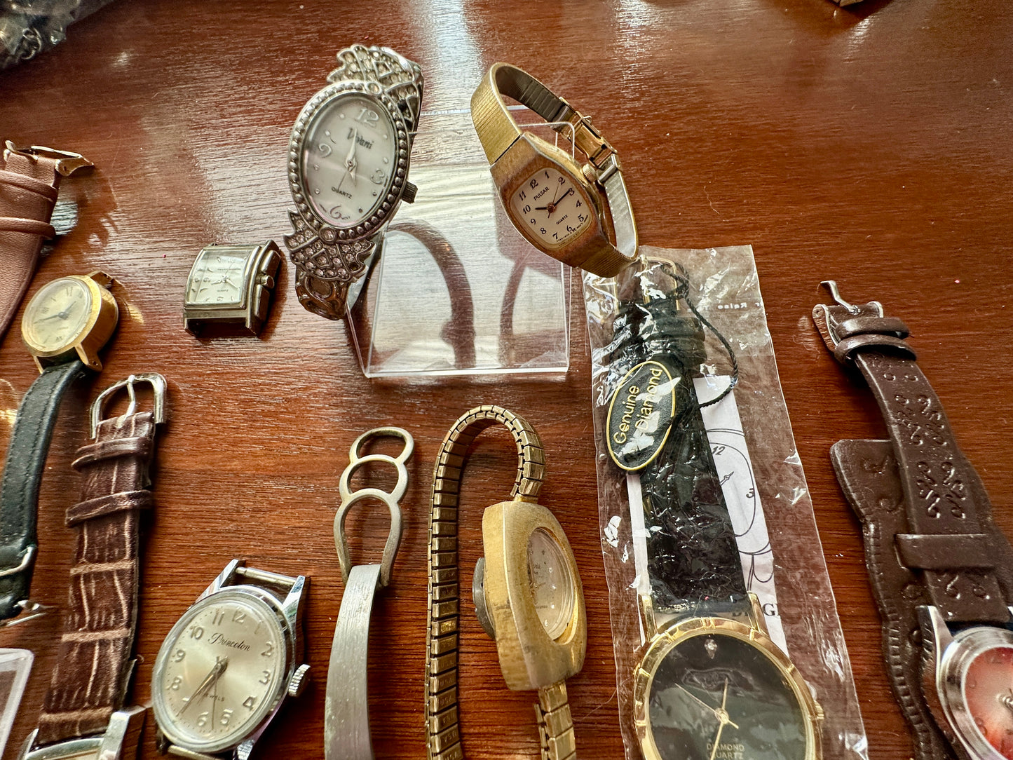 Vintage Womans Wristwatch Watch Lot Diamond Chronograph Michael Kors Mechanical