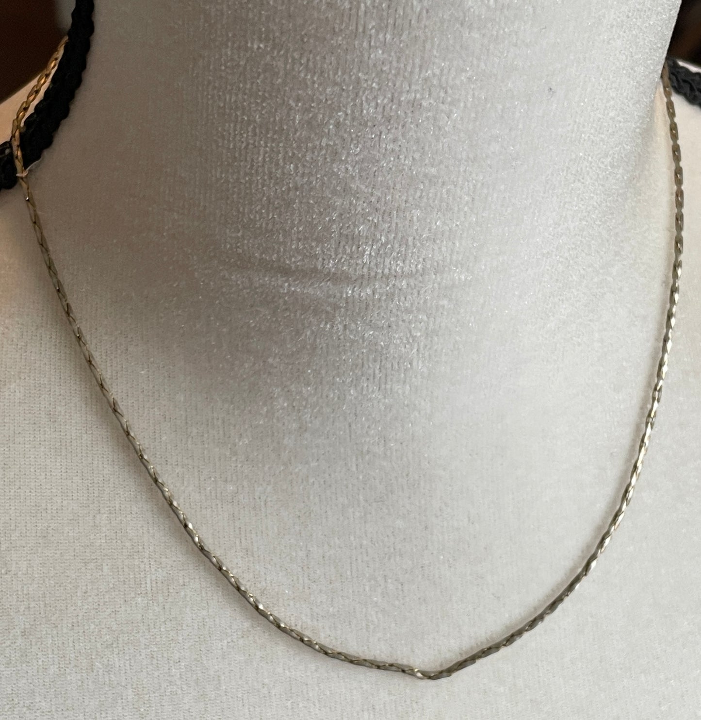 Vintage Silver Tone Chain Necklace Monet 16"