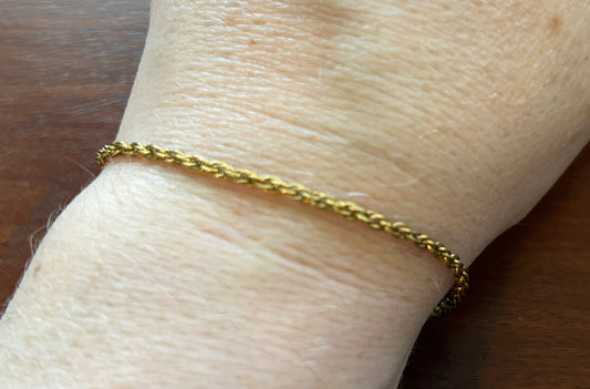 Vintage Gold Filled Chain Link Bracelet