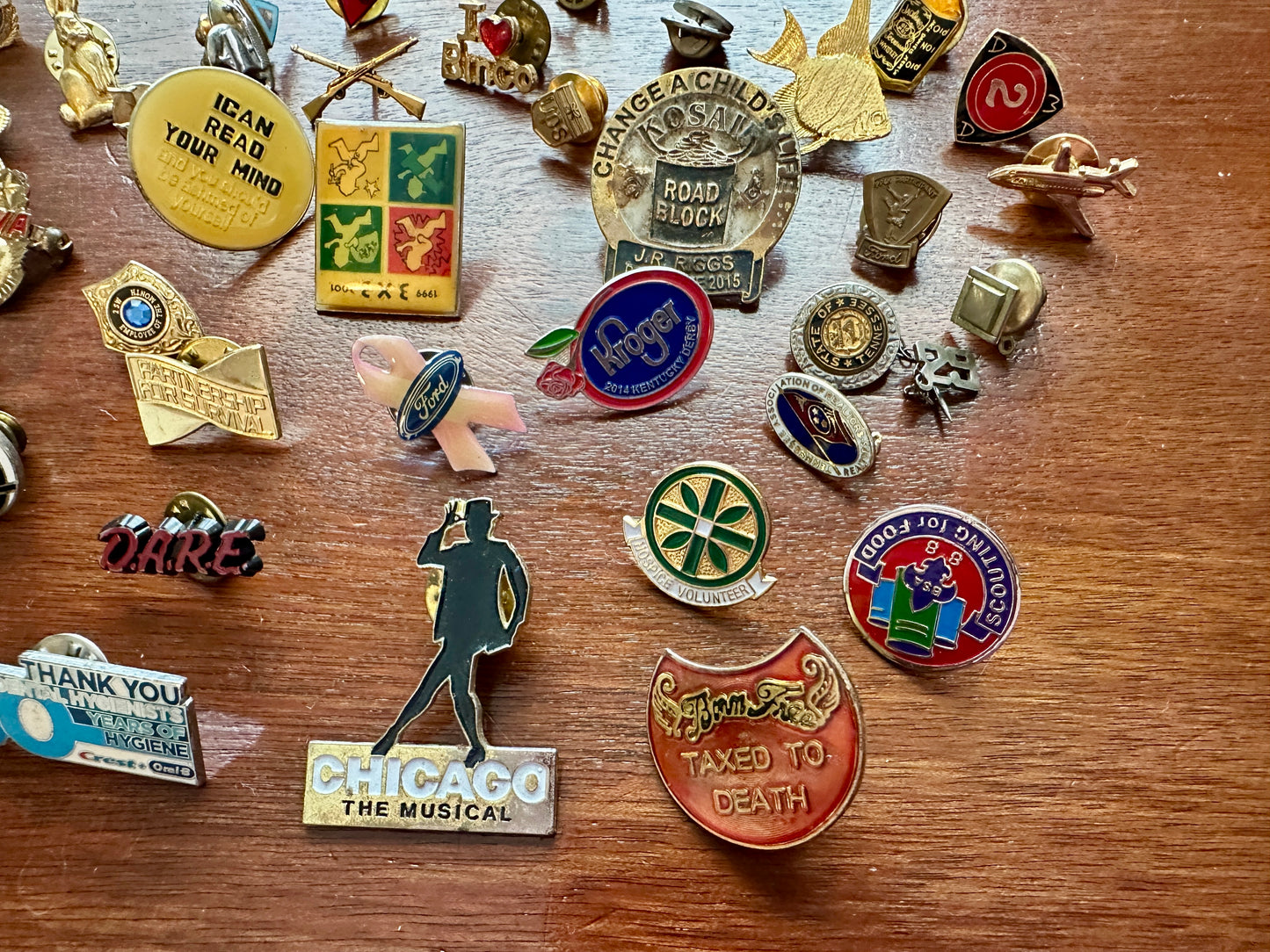 Vintage Lapel Pin Pins Pinback Lot Jack Daniels Kroger Service Motorcycle More