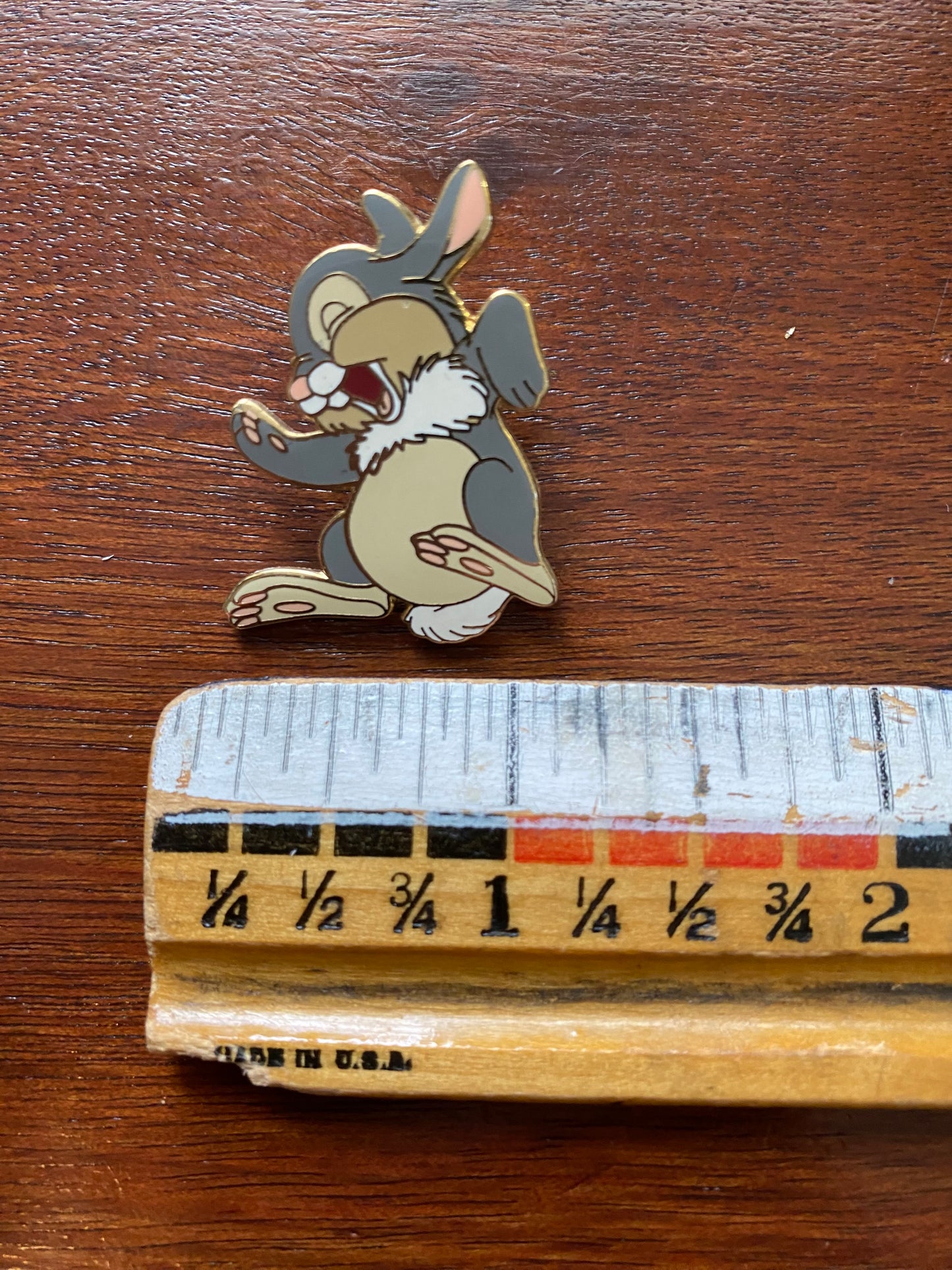 Walt Disney Enamel Painted Rabbit Bunny Thumper Bambi Collectible Pin Brooch