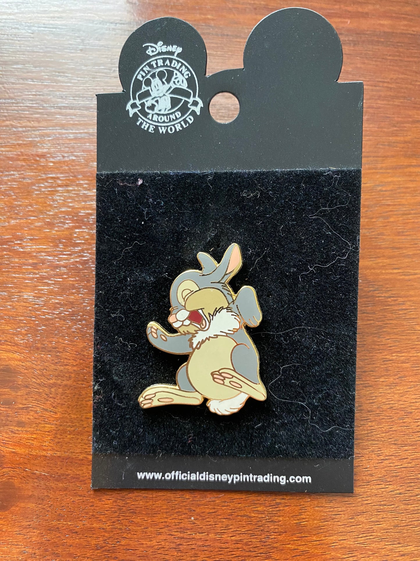 Walt Disney Enamel Painted Rabbit Bunny Thumper Bambi Collectible Pin Brooch