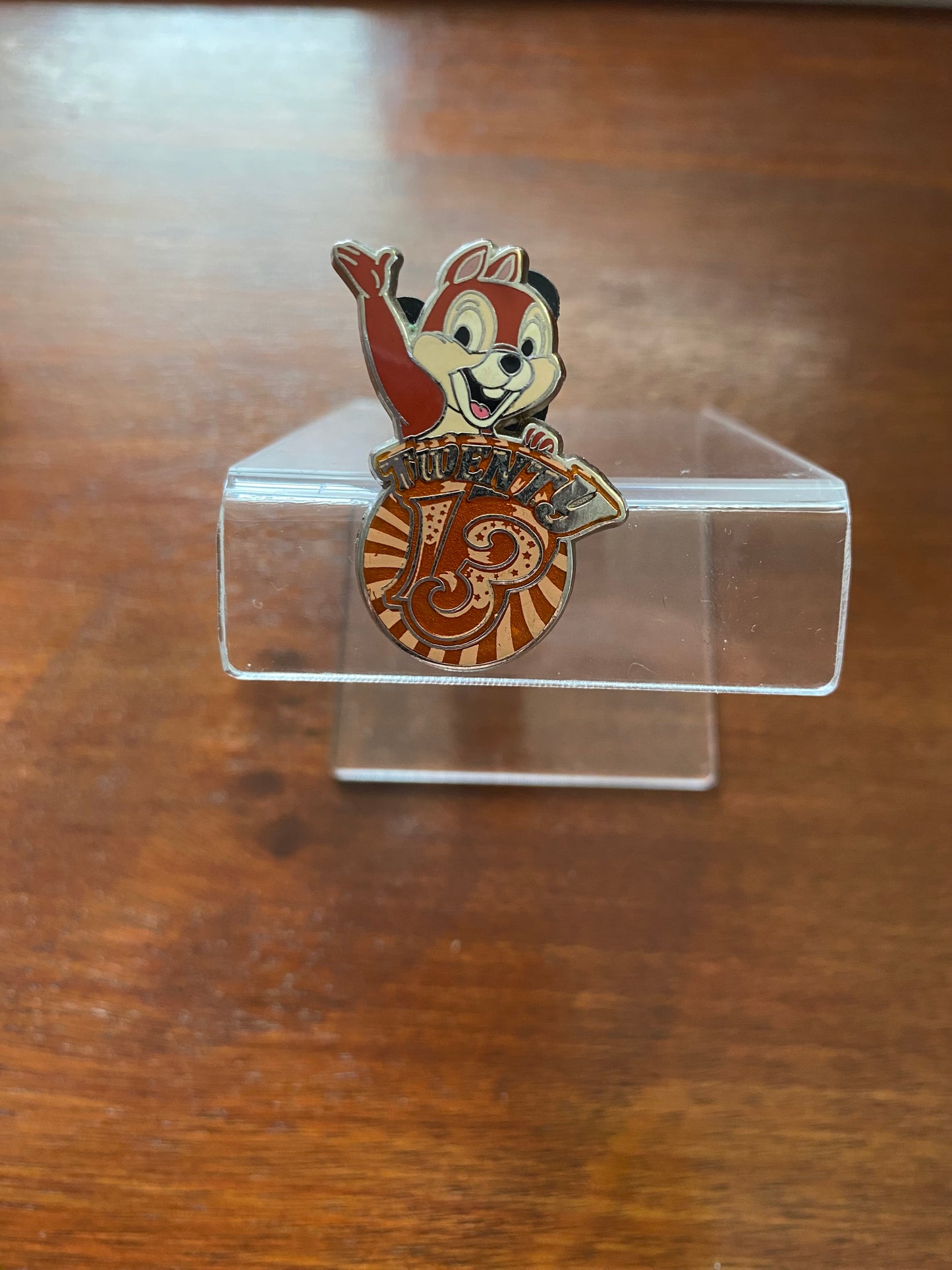 Disney Enamel Painted Chip 'N' Dale Twenty 13 Collectible Pin Brooch