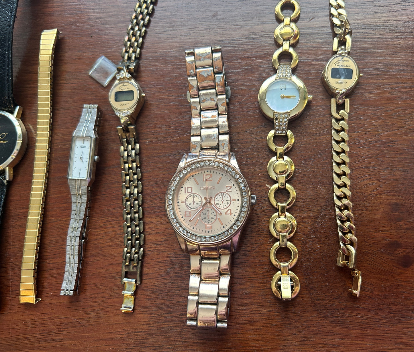 Vintage to Now Women's Wristwatch Watch Lot Gold Silver Tone Quartz AS IS