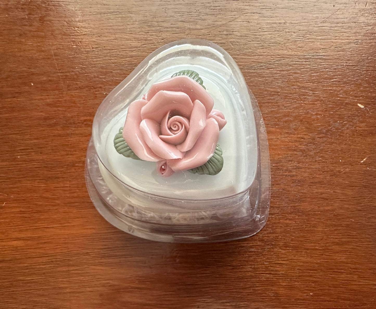 Vintage Avon Rose Jewelry Trinket Box with Stud Earrings