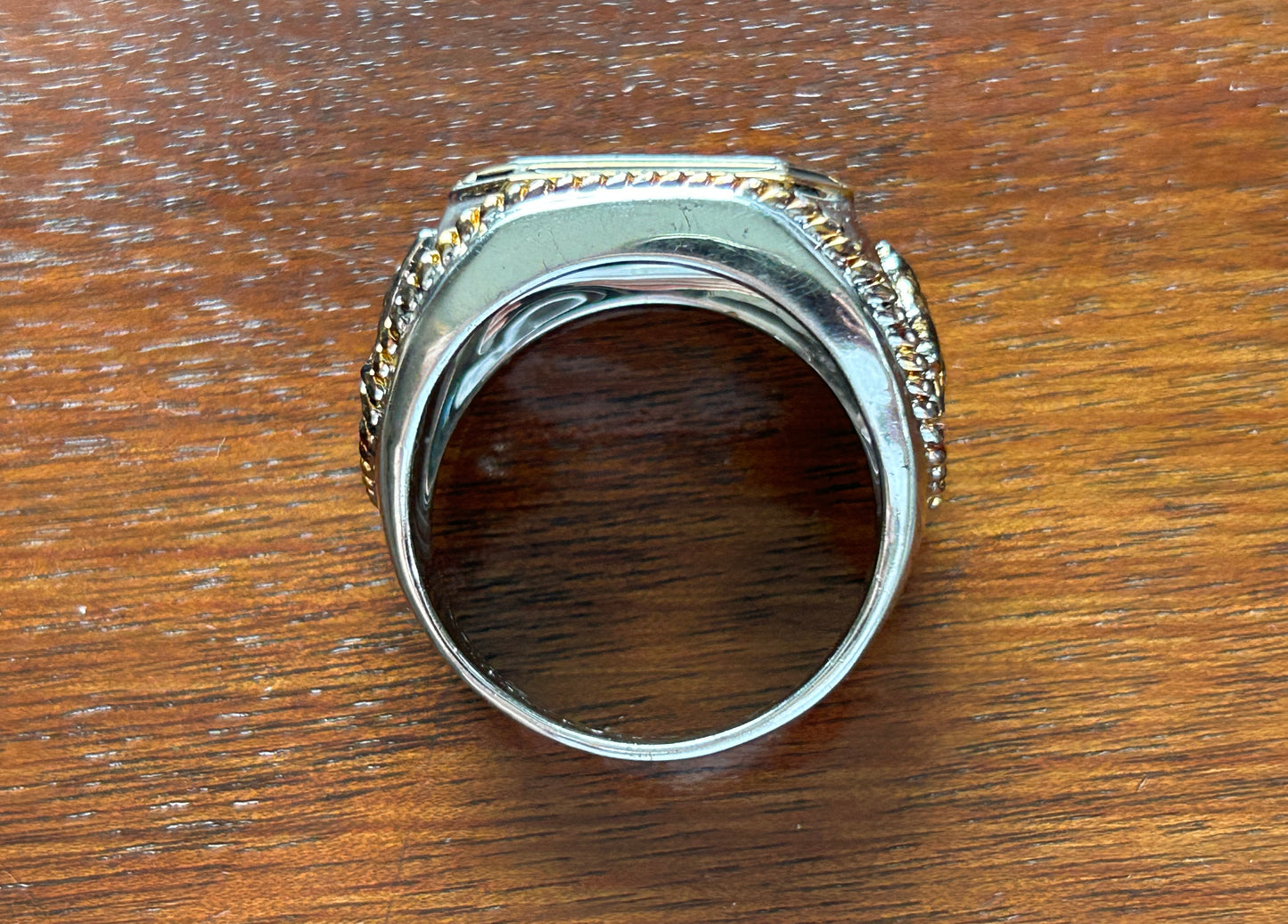 Bradford Exchange The King American Silver Morgan Silver Ingot Ring Size 14.75