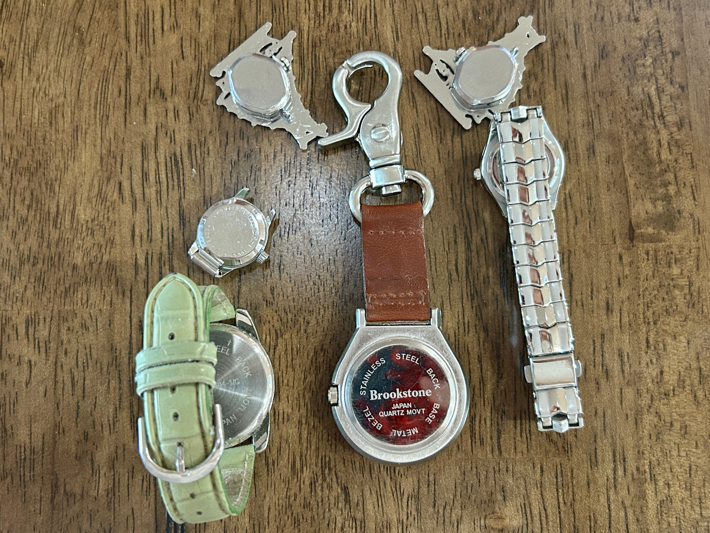 Watch Lot Manual Wind Quartz Fob Wristwatch Abalone