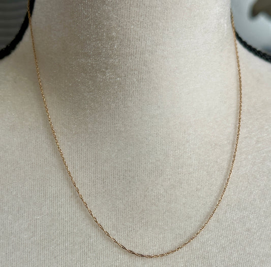Vintage 1/20 14k Yellow Gold Filled Chain Link Necklace