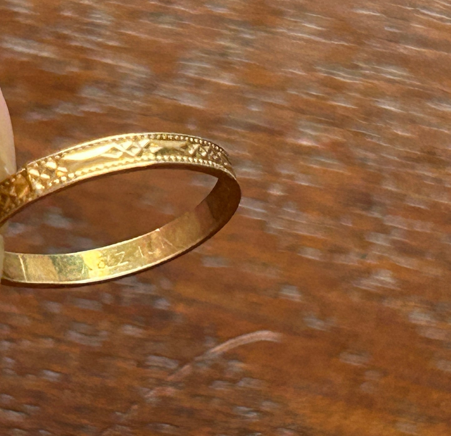 Vintage Antique 10k Yellow Gold Childs Baby Ring Signed A&Z