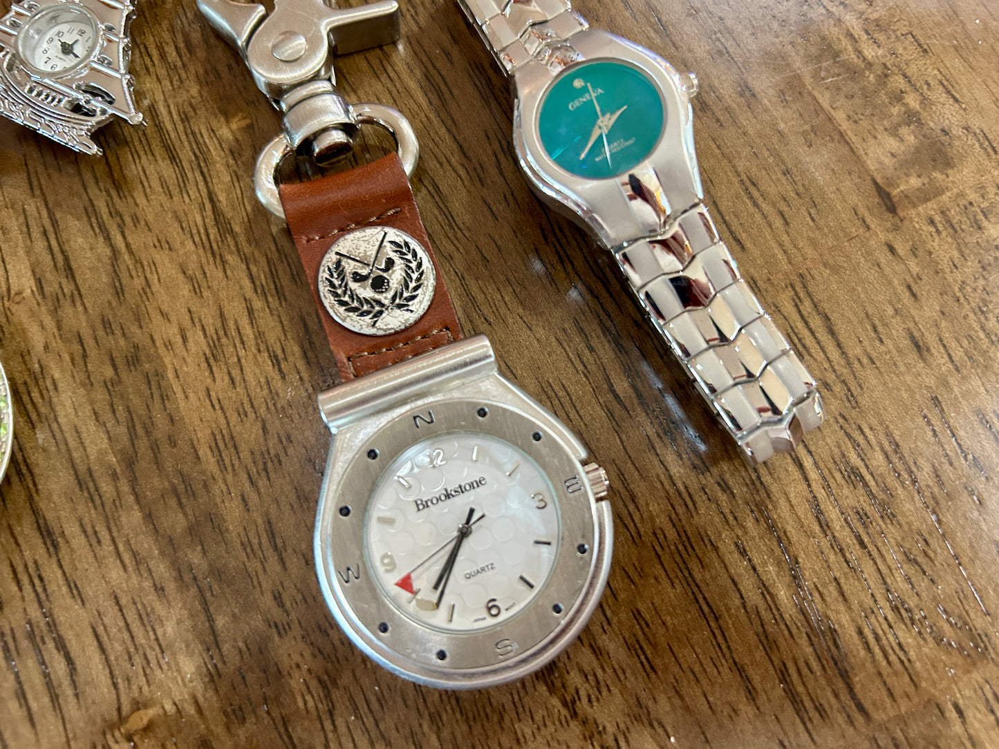 Watch Lot Manual Wind Quartz Fob Wristwatch Abalone