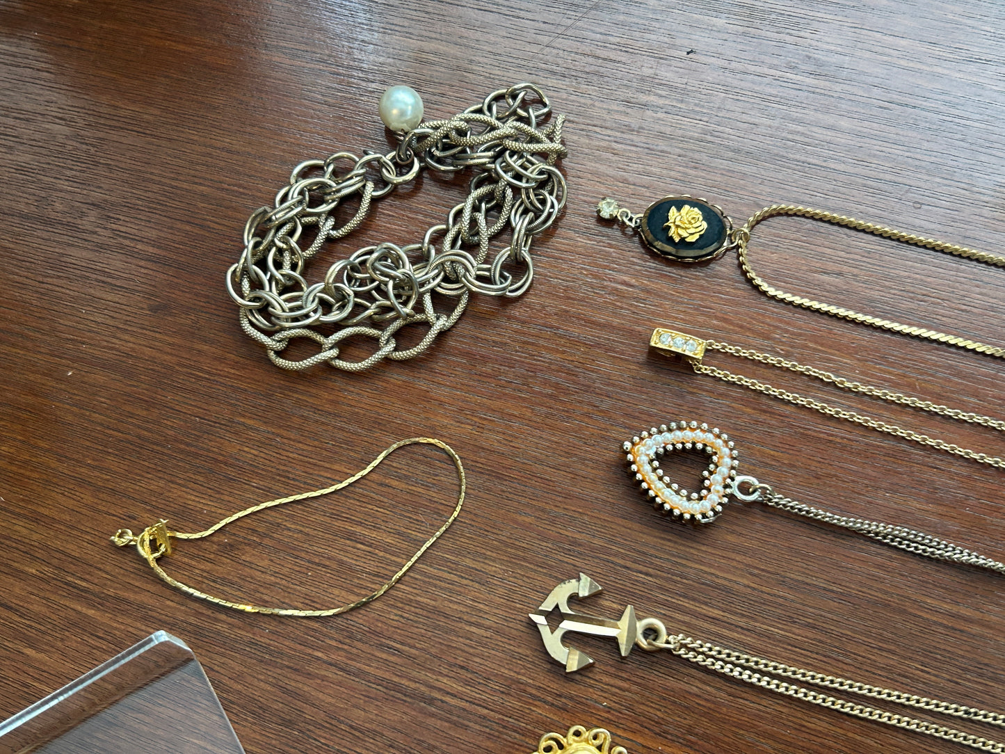 Vintage to Now Jewelry Lot Some Signed Pendant Chain Necklaces Multistrand