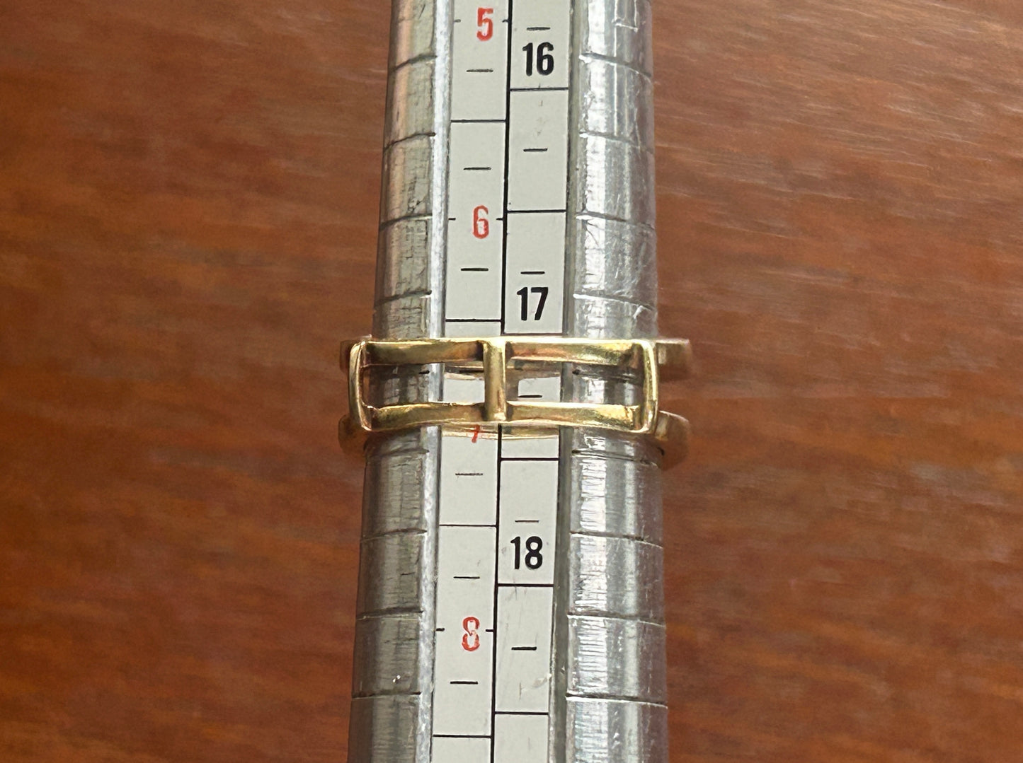 14k Yellow Gold 1/2ctw Baguette Diamond Wedding Band Enhancer Ring Sz 6.75