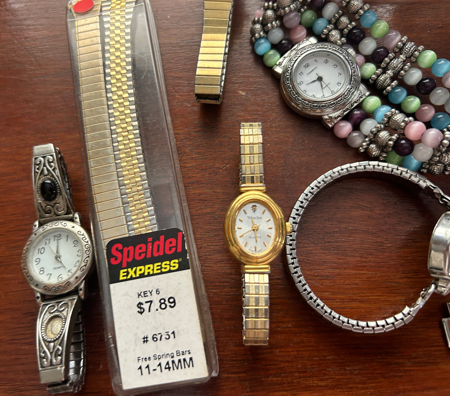 Vintage to Now Womens Watch Wristwatch Lot Timex Fossil Westclox Rhinestone