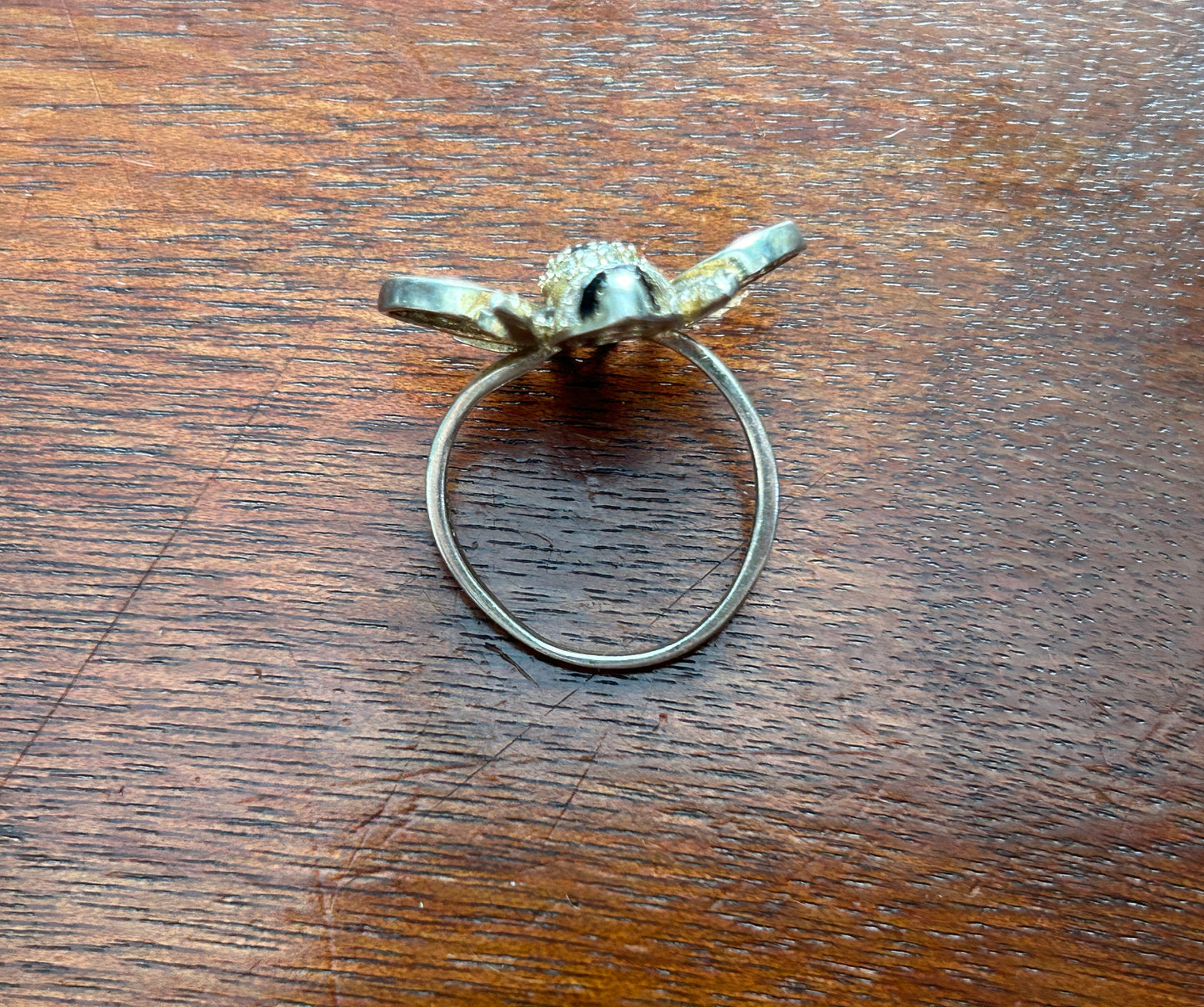 Sterling Silver 925 Jeweled Bumbe Bee Large Ring Sz 7.5